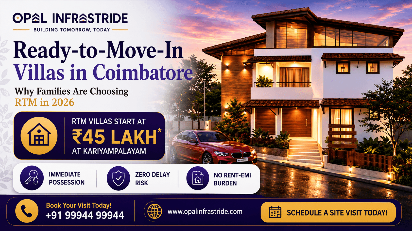 Ready-to-Move-In Villas in Coimbatore: Why Families Are Choosing RTM in 2026