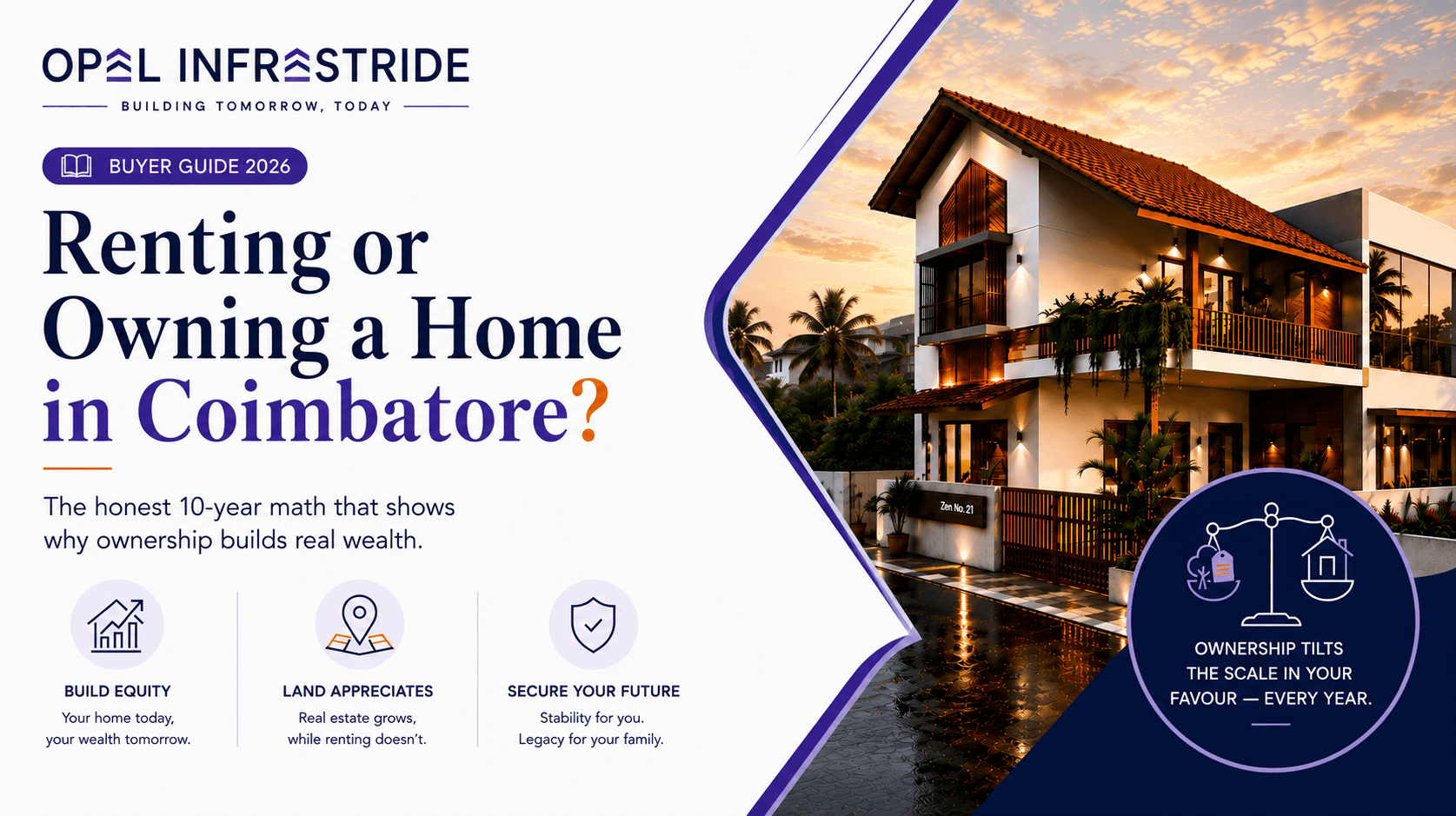 Renting or Owning a Home in Coimbatore (2026): The Honest 10-Year Math Renting or Owning a Home in Coimbatore (2026): The Honest 10-Year Math